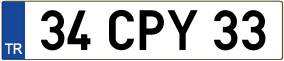 Truck License Plate